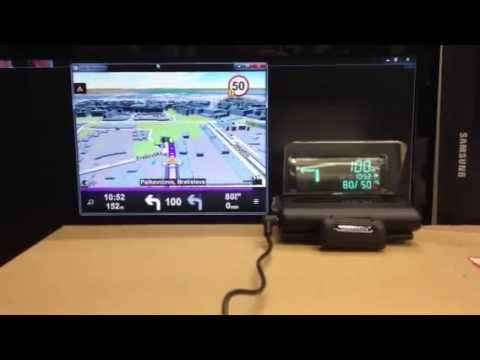 Garmin HUD and Sygic