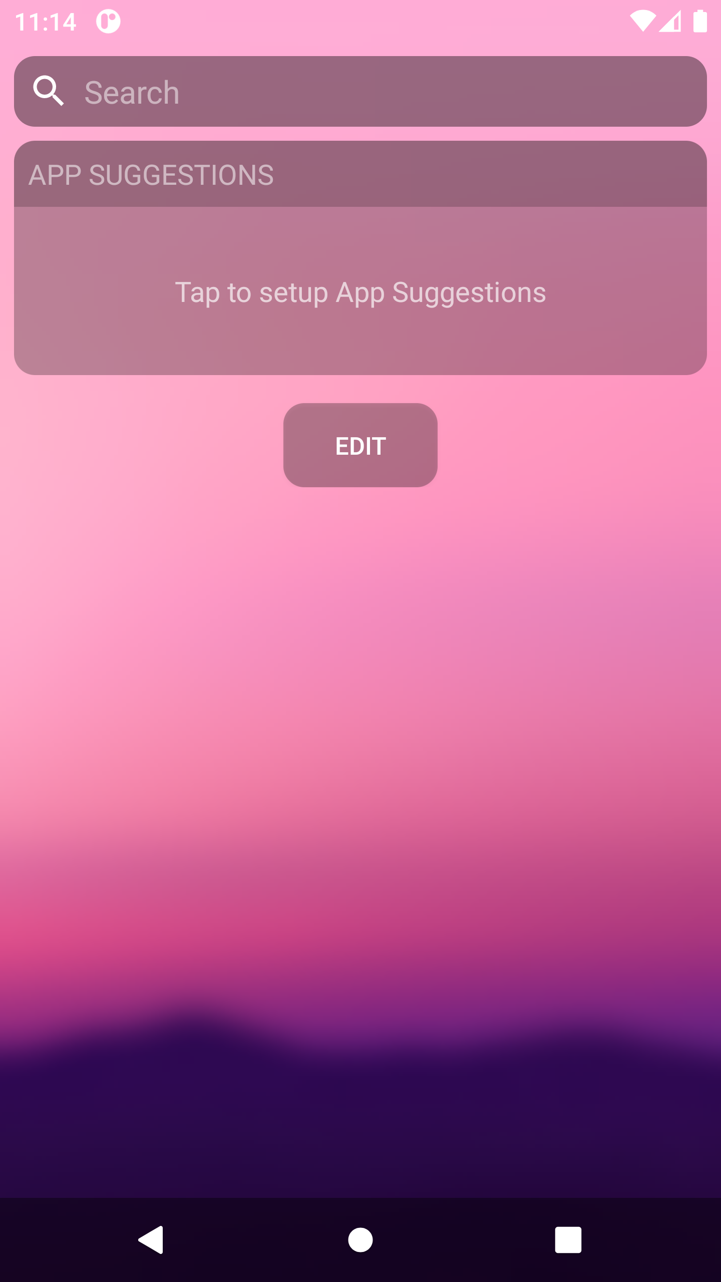 Search & Suggested Apps Widget