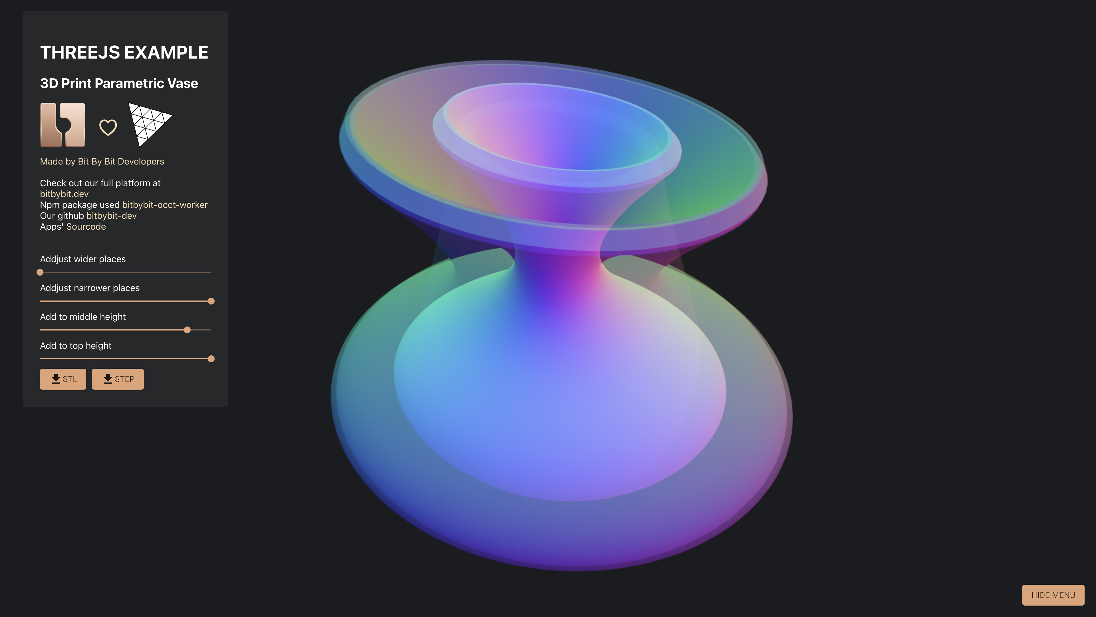 ThreeJS Vase Configurator