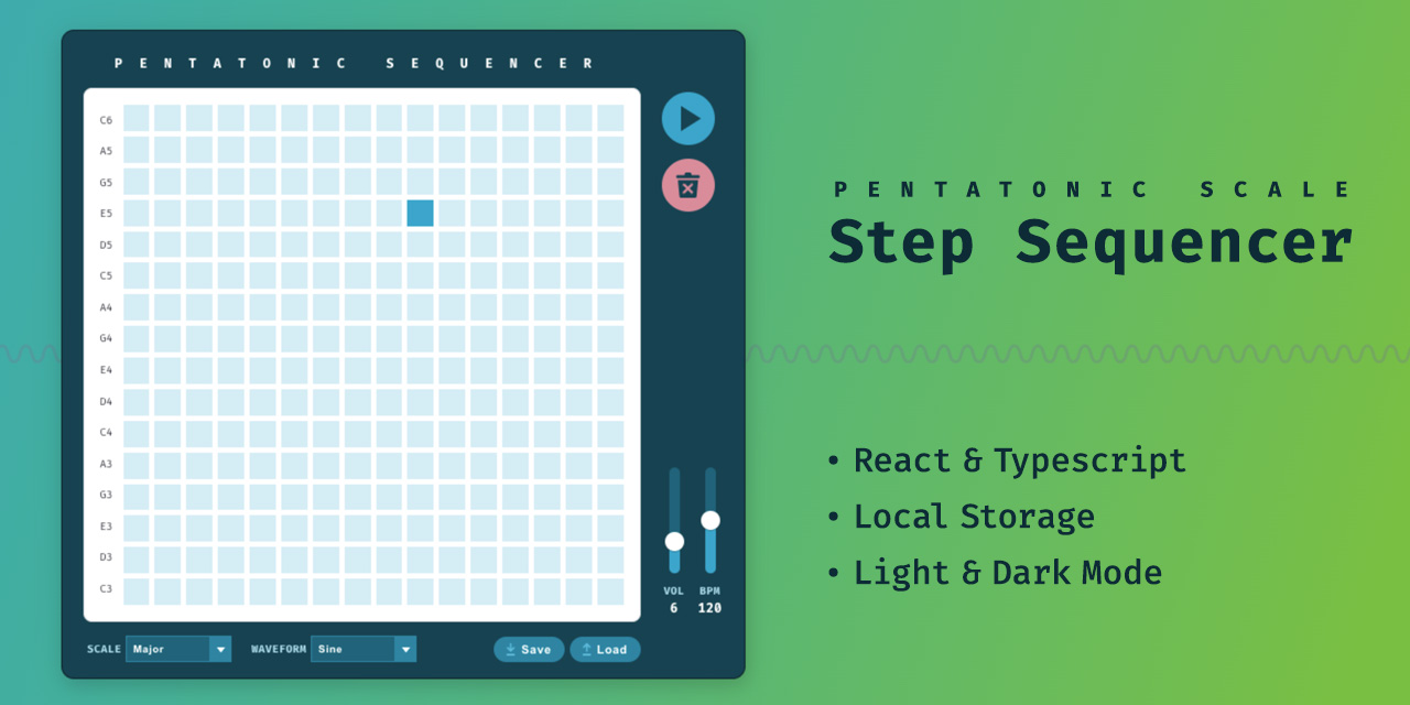 Pentatonic Scale Step Sequencer preview