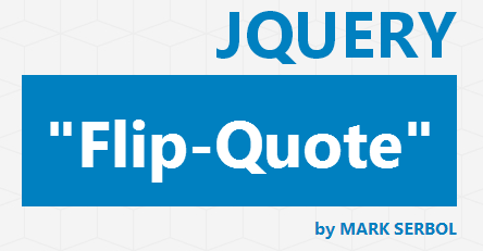 jQuery Flip-Quote