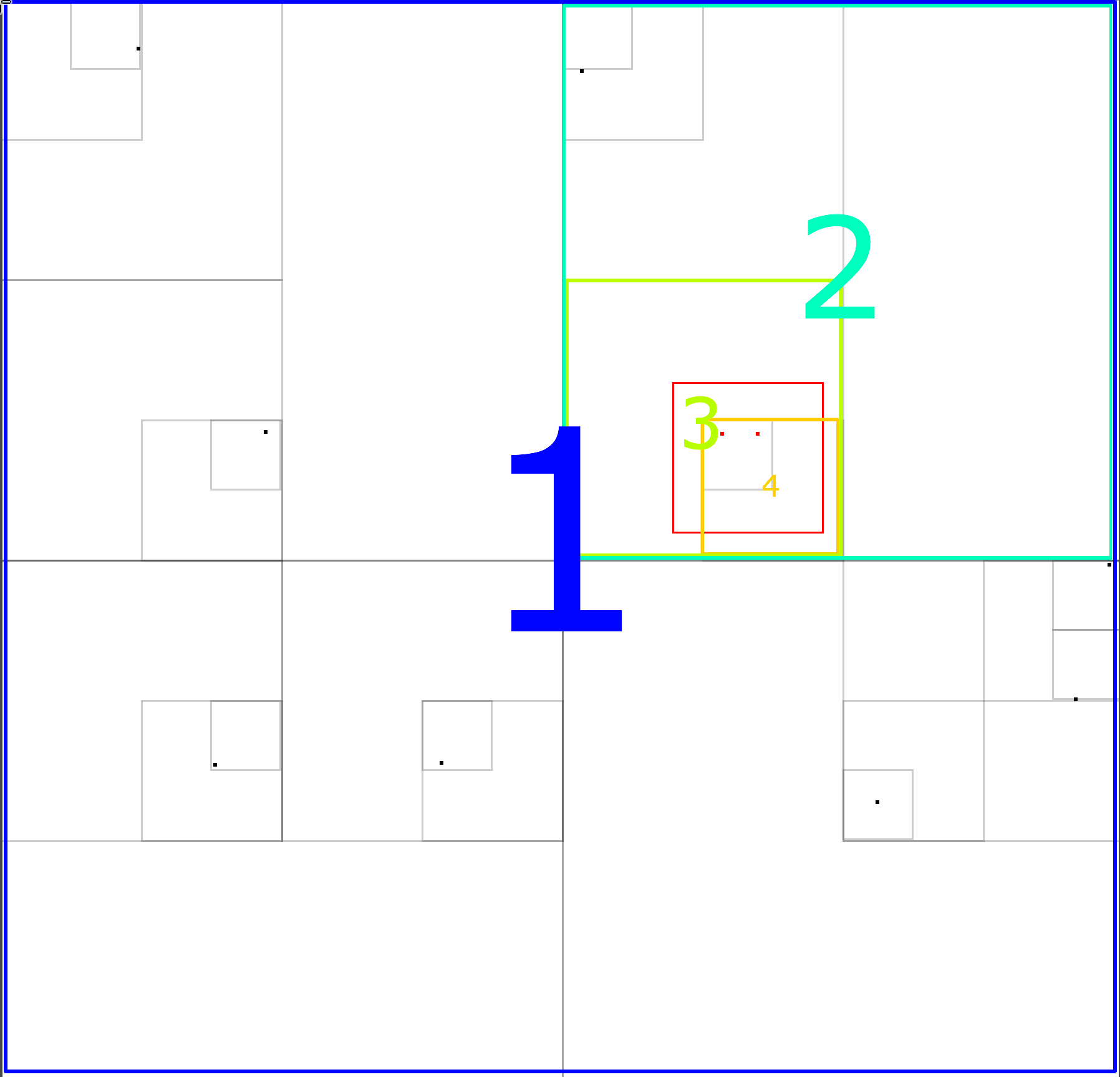 Quadtree find example