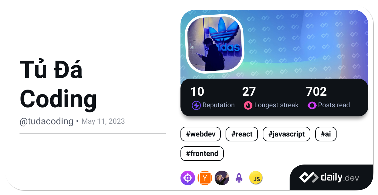 Tủ Đá Coding's Dev Card