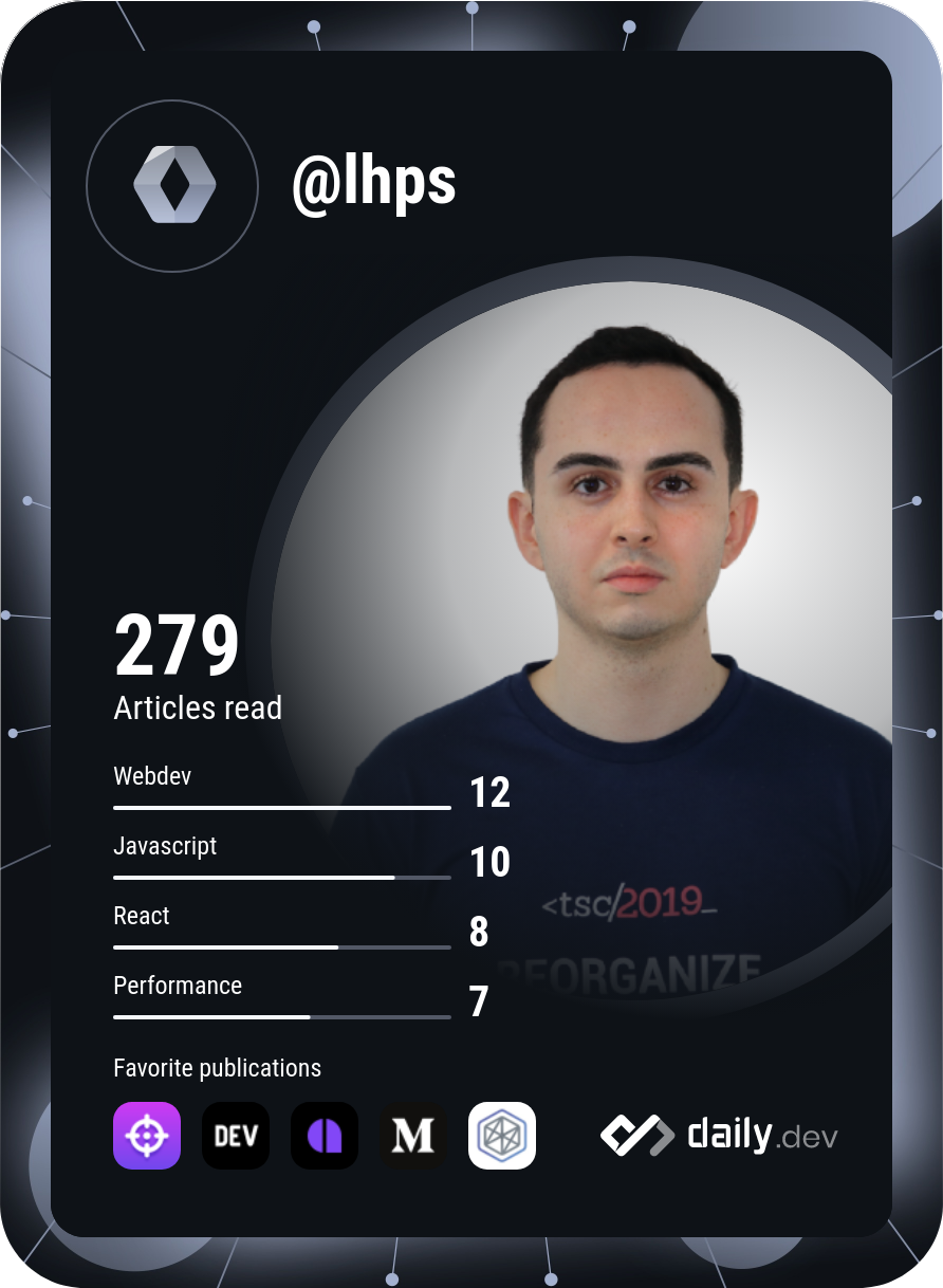 Lucas Henrique Pinho Silva's Dev Card