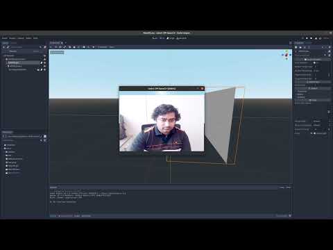 Showing the webcam frames in a 3D scene