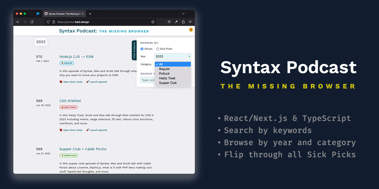 Syntax podcast: the missing browser