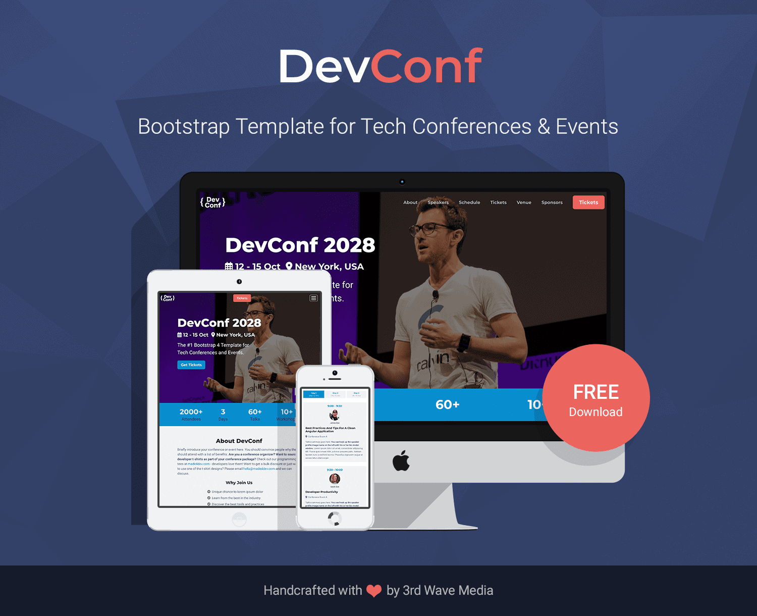 Bootstrap 5 Conference Template for Tech Conference and Event