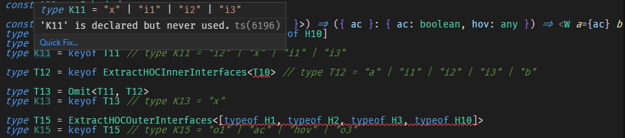 lots of small test type statements