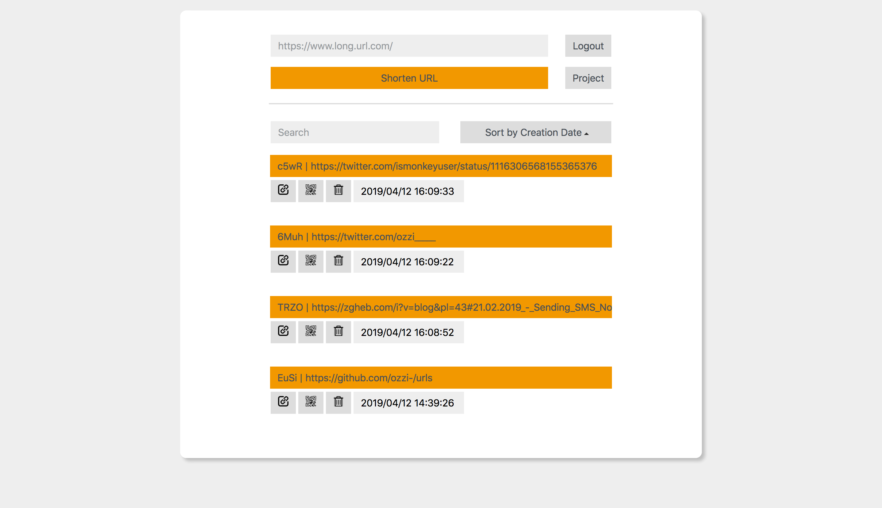 management interface