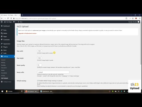 th23 Upload - Resize options video