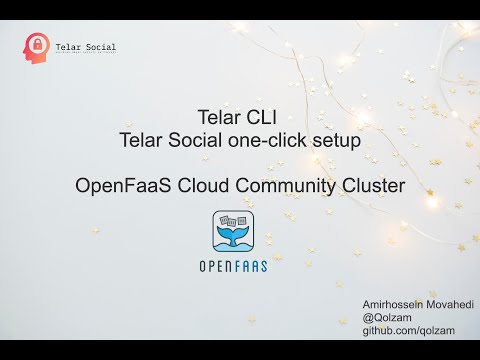 Telar Social one-click setup: OpenFaaS Cloud Community Cluster