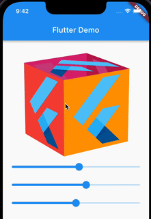 a 3d cube made with transform widget