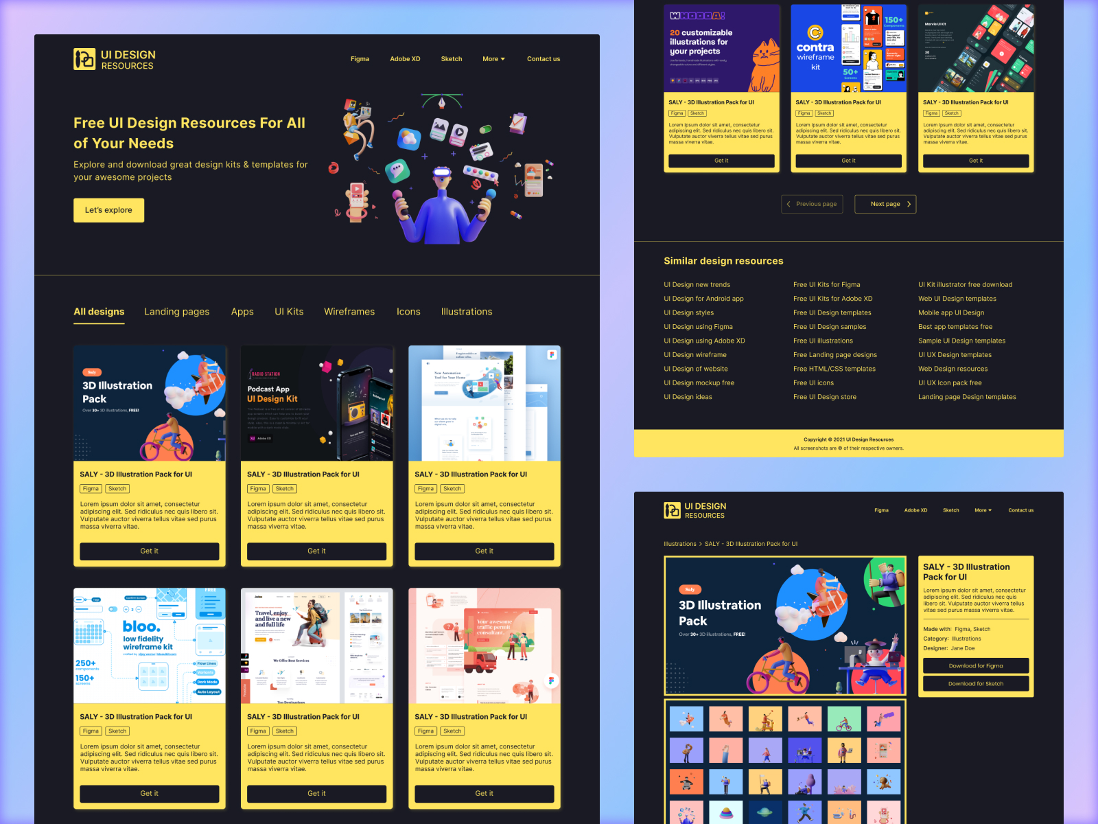 Website mockup