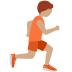 Person running facing right: medium skin tone