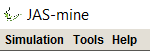 JAS-mine GUI Menu