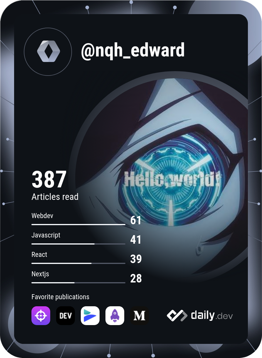 Huy Nguyen (Edward)'s Dev Card