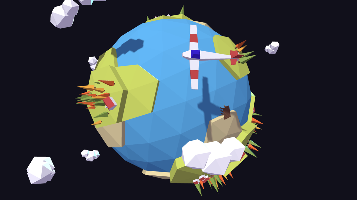 low poly planet