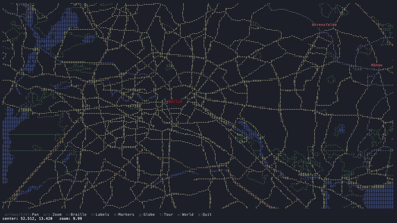 TerminalMap rendering Berlin