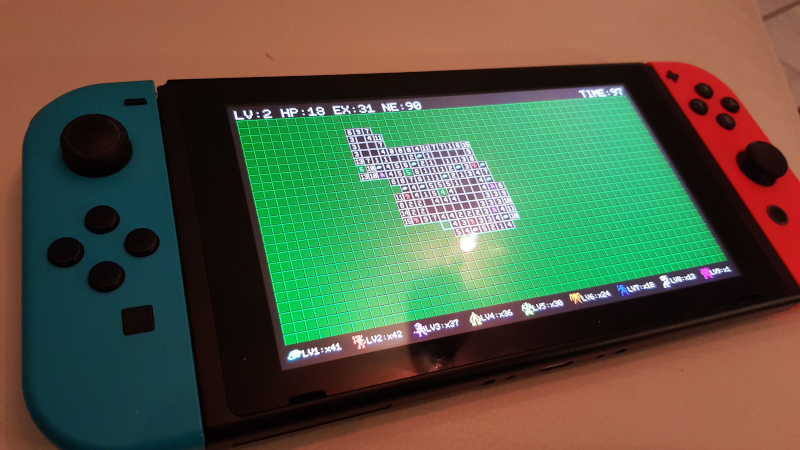 Image of Mamono Sweeper running on Switch