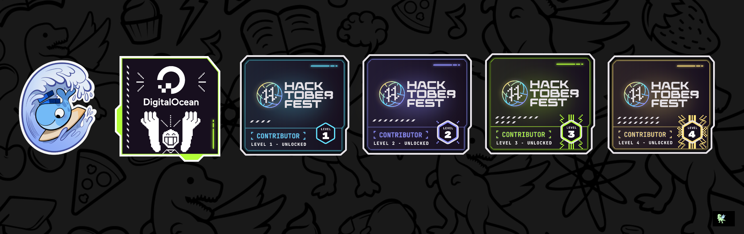 An image of @karanbhateja's Holopin badges, which is a link to view their full Holopin profile