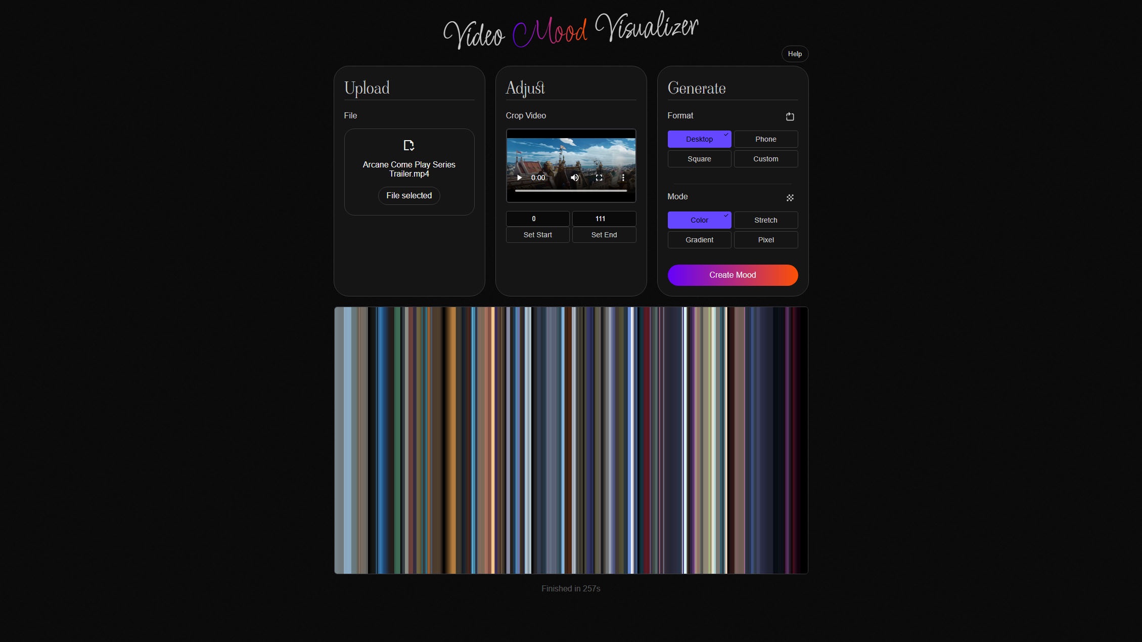 Video Mood Visualizer