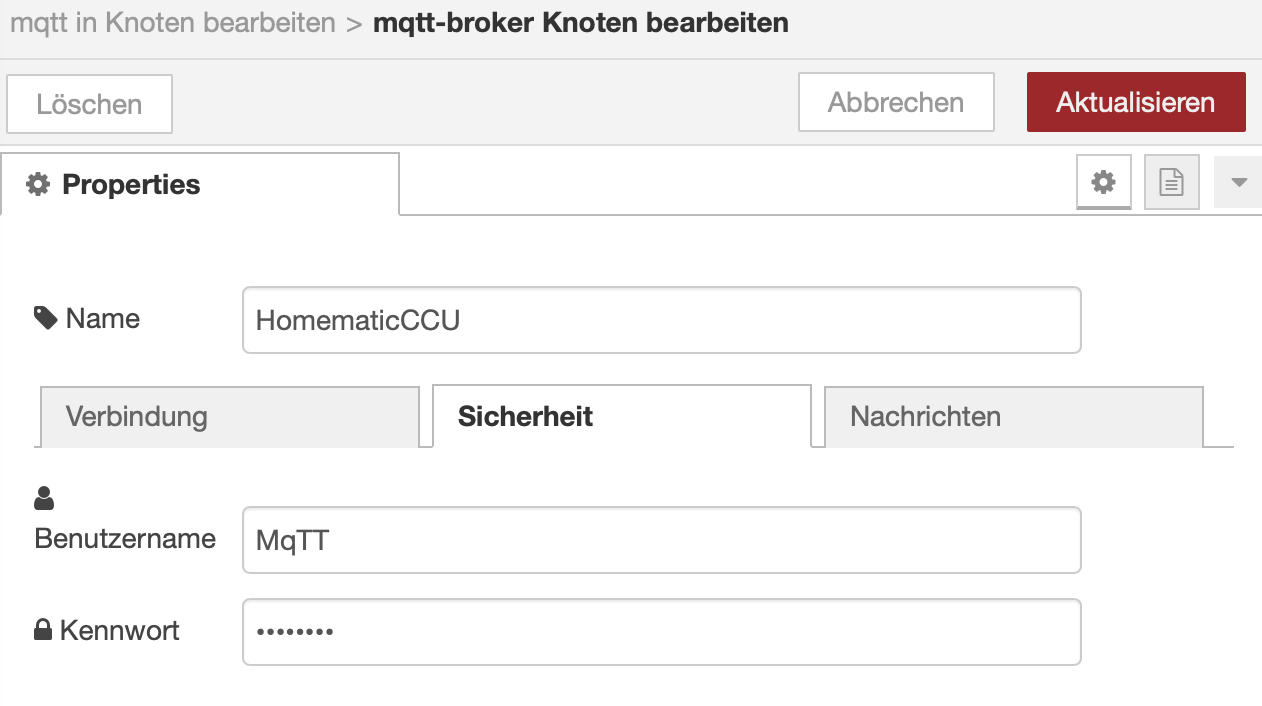 MQTT-Passwort