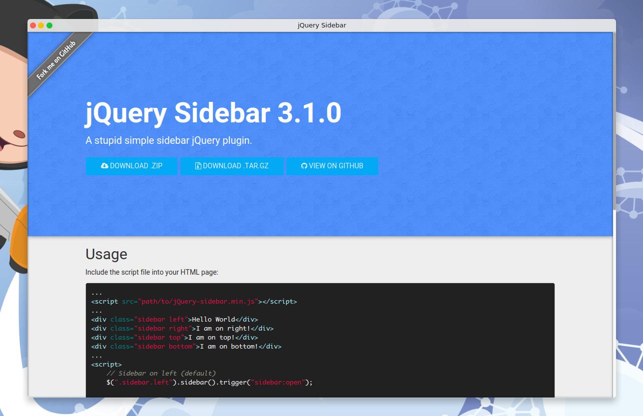 jquery-sidebar