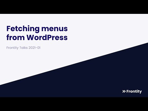 Fetching menus from WordPress