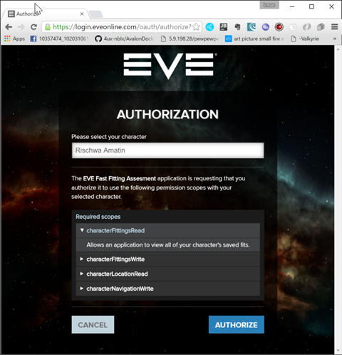 CCP Auhtorization Page