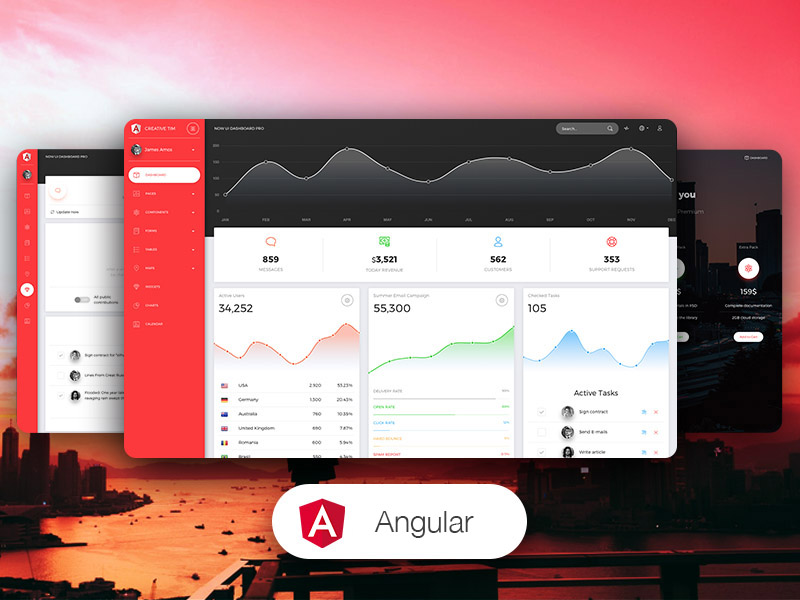 Now UI Dashboard PRO Angular