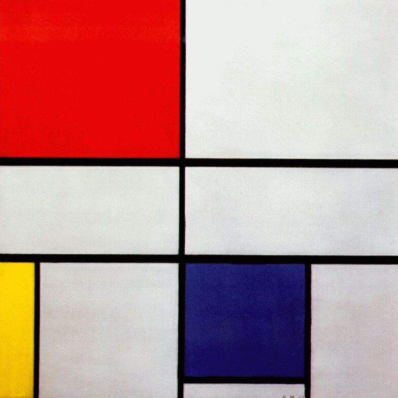 Mondrian painting