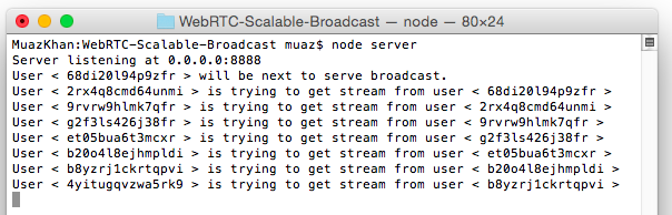 WebRTC Scalable Broadcast