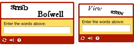 Responsive reCAPTCHA screenshot