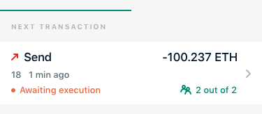 Pending on mobile