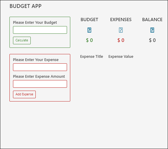 Budget App