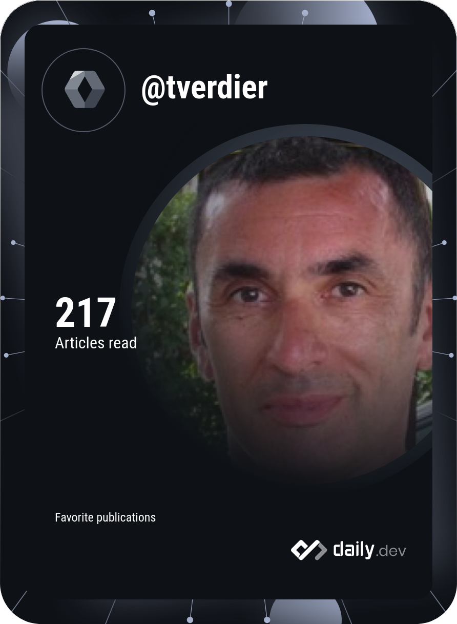 Thierry Verdier's Dev Card