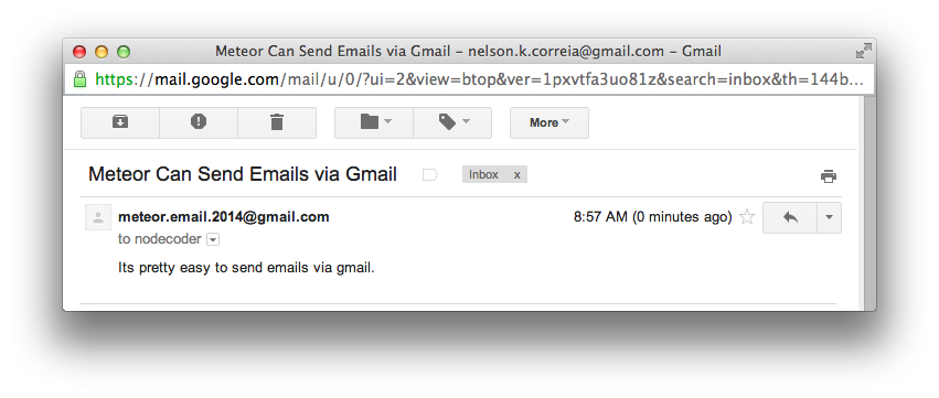 Meteor Gmail