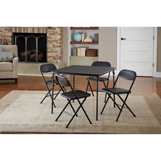 cosco-5-piece-card-table-set-black-1