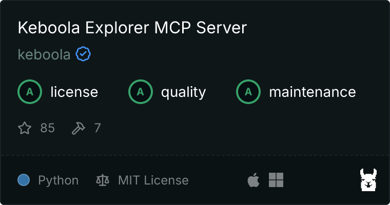 Keboola Explorer Server MCP server