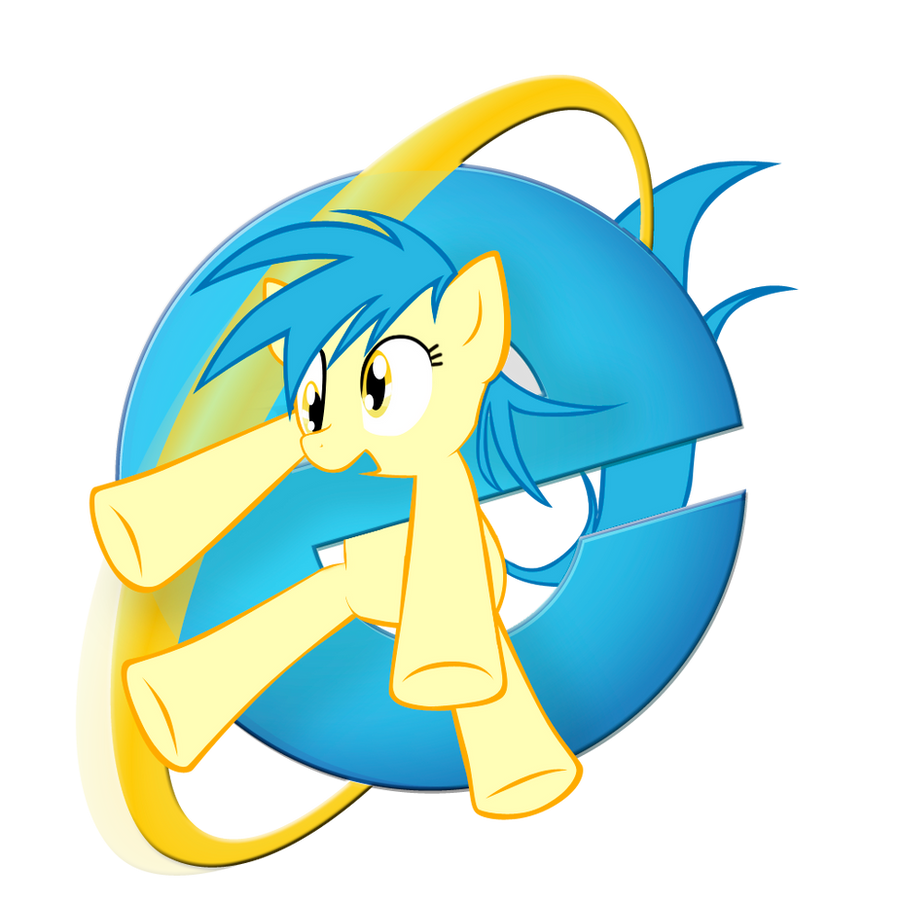 Internet Explorer browser pony logo