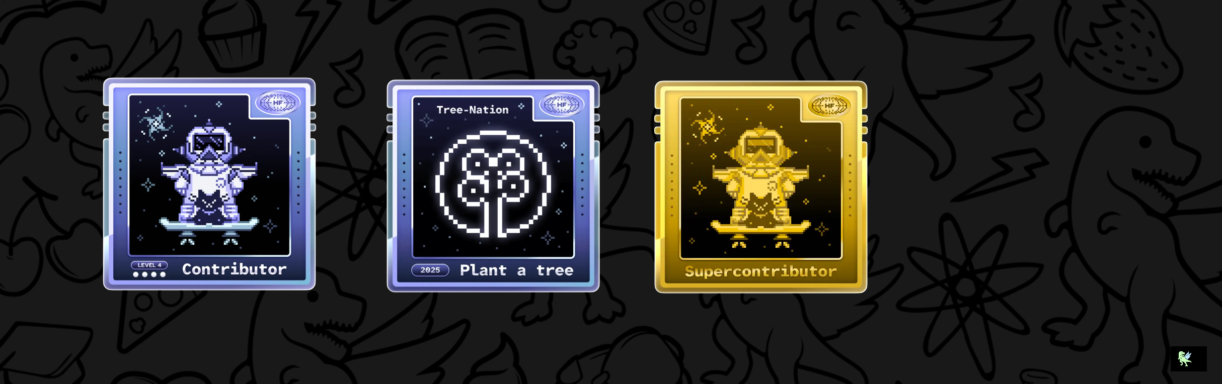 An image of @raphaeltx's Holopin badges, which is a link to view their full Holopin profile