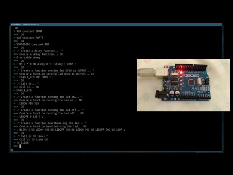 Here's a video of it action, blinking my Arduino :-)