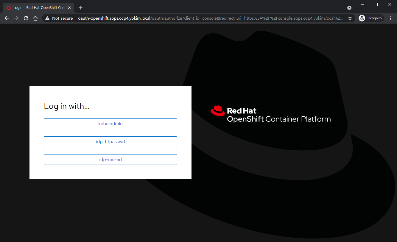 OpenShift v4.x - IDP MS AD: Login