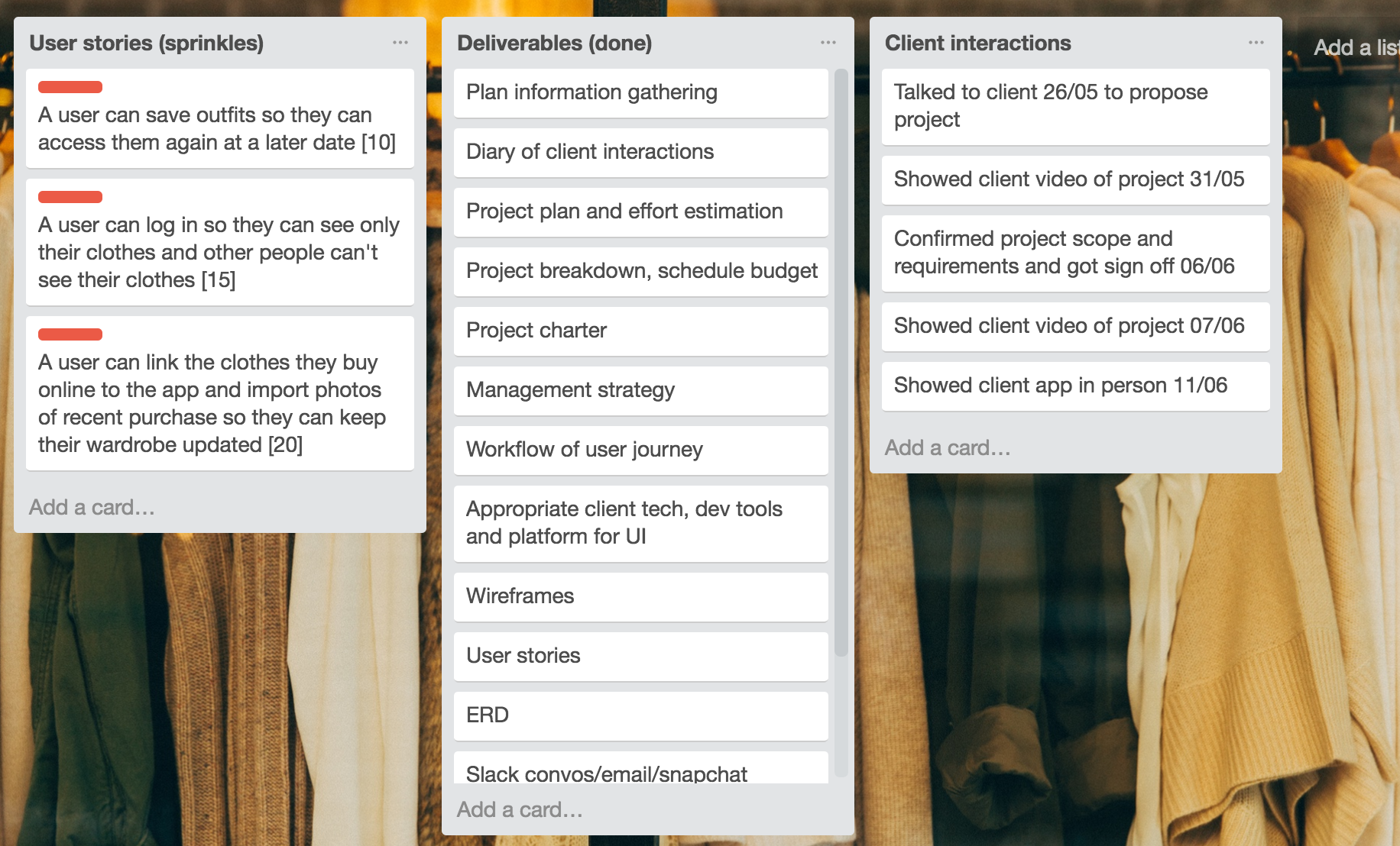 Trello Screenshot