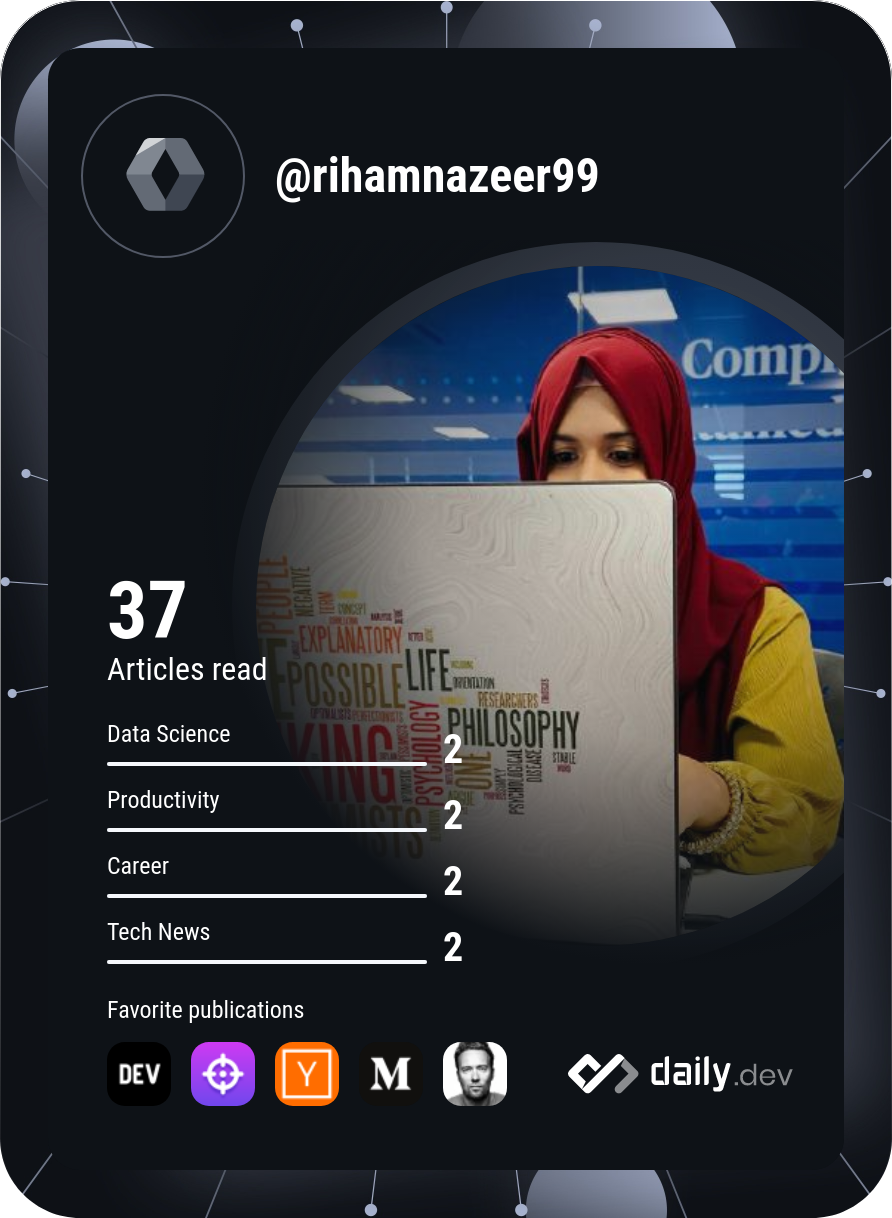 Fathima Riham Mohamed Nazeer's Dev Card