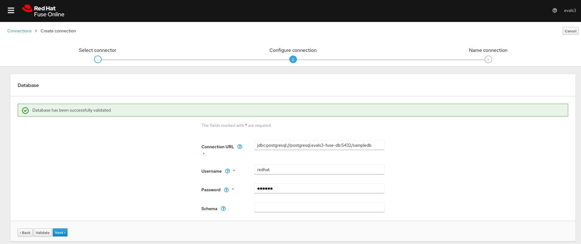 fuseonline connect jdbc