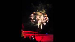 Two gangstaz watching fireworks at Disneyland