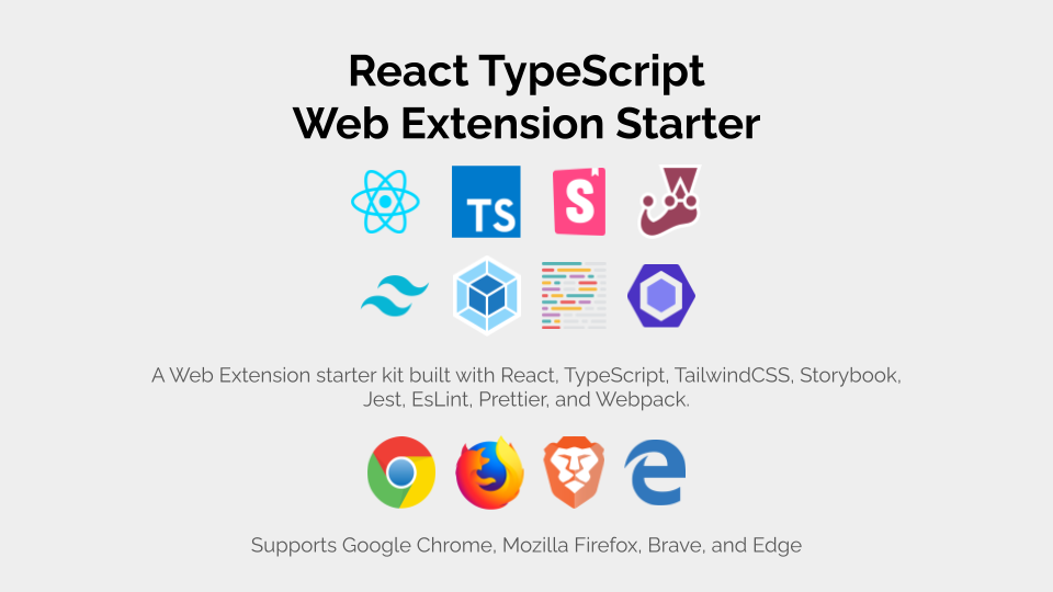 React TypeScript Web Extension Starter