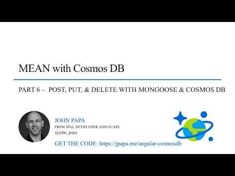 MEAN and Cosmos DB - Part 6