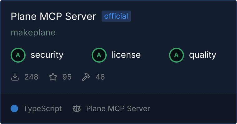 Plane Server MCP server